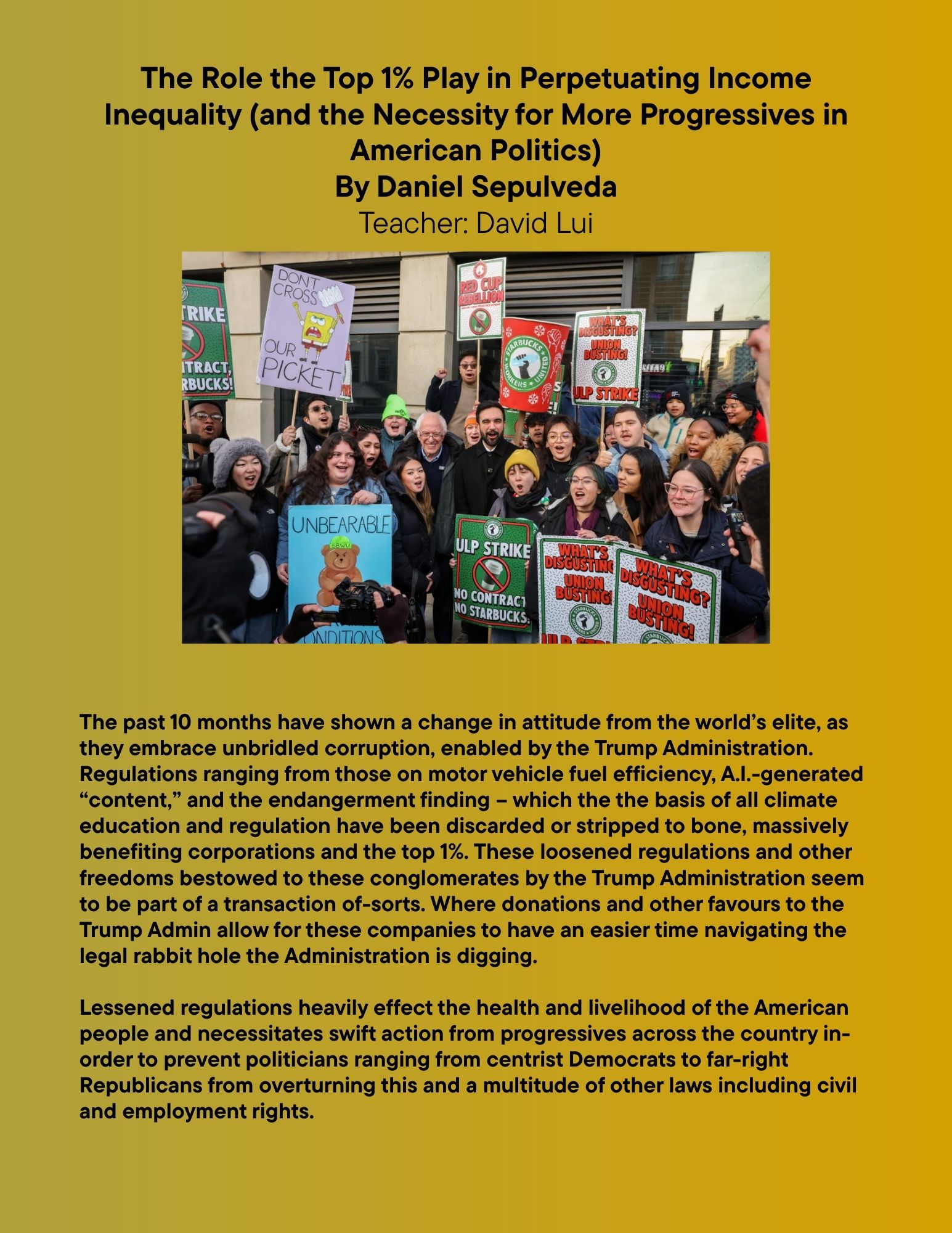 Income Inequality Illustration